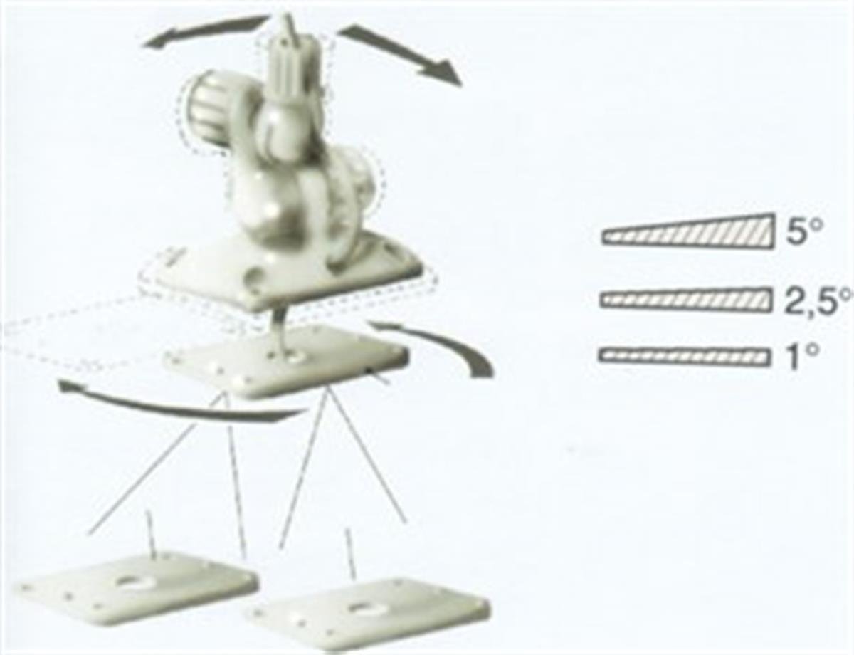 Glomex RA101 anten ayağı açı düzeltme kiti