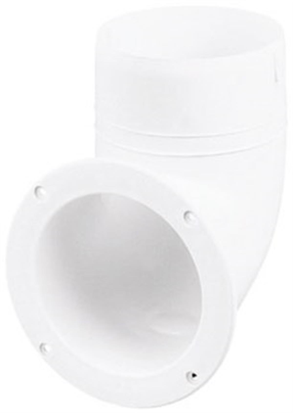 HORTUM KONNEKTÖRÜ Ø102mm 90° BEYAZ