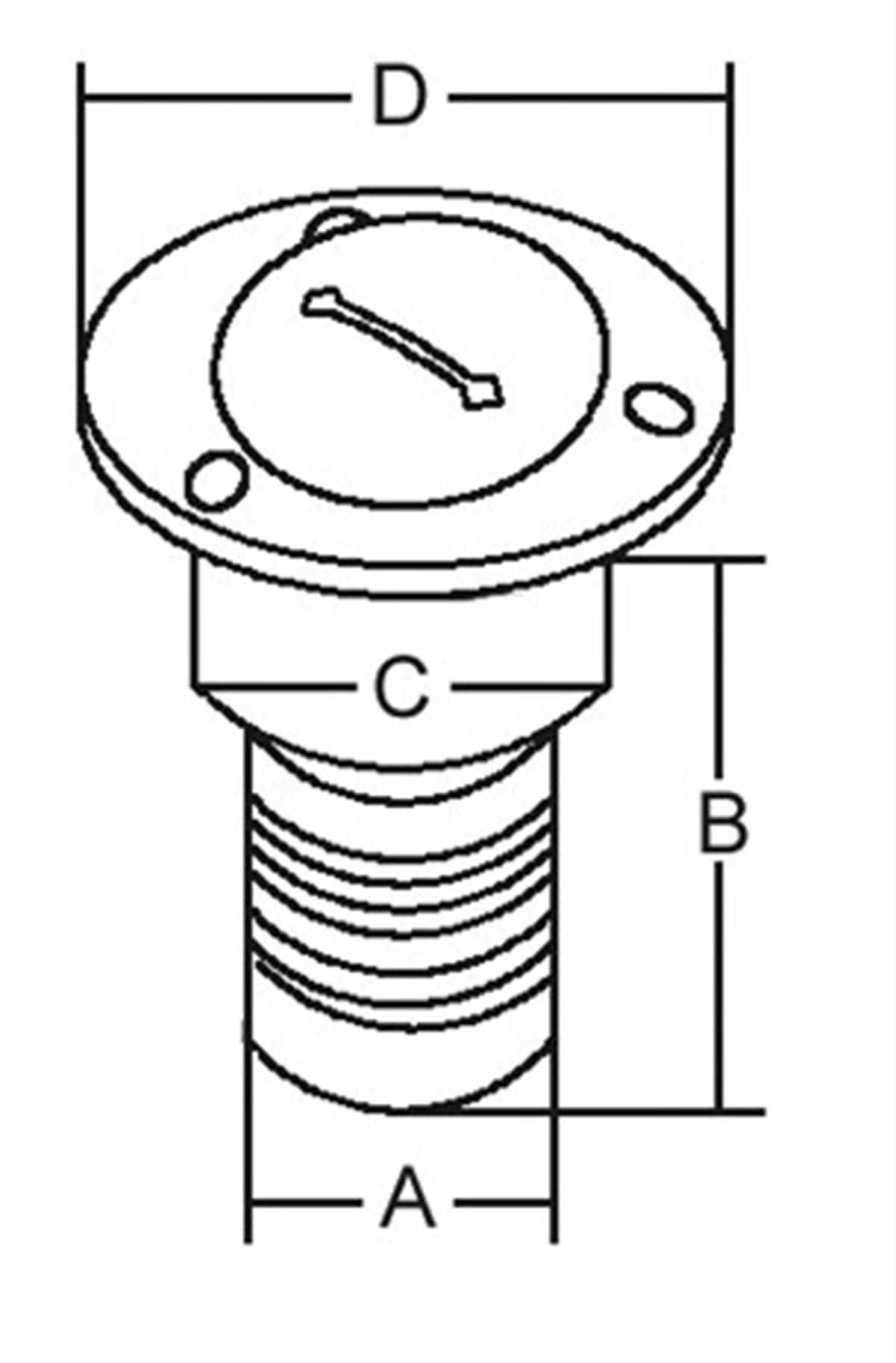 Paslanmaz Çelik Benzin Dolum ağızı 38mm