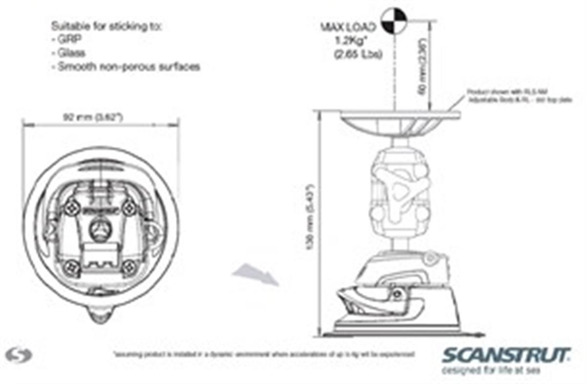 ROKK MINI RLS-405 VAKUMLU MONTAJ BRAKETİ