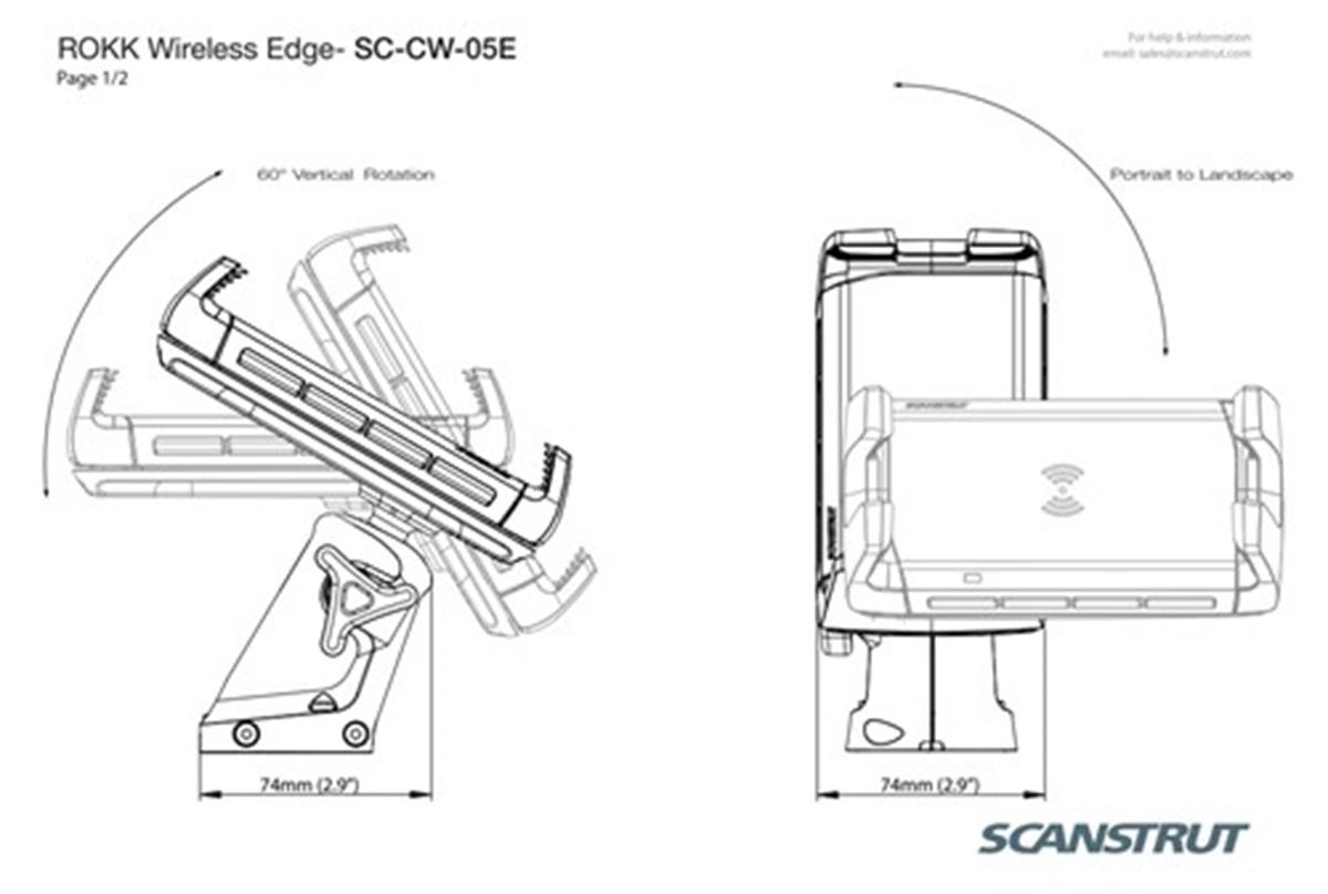 Scanstrut Rokk Wireless Edge SC-CW-05E