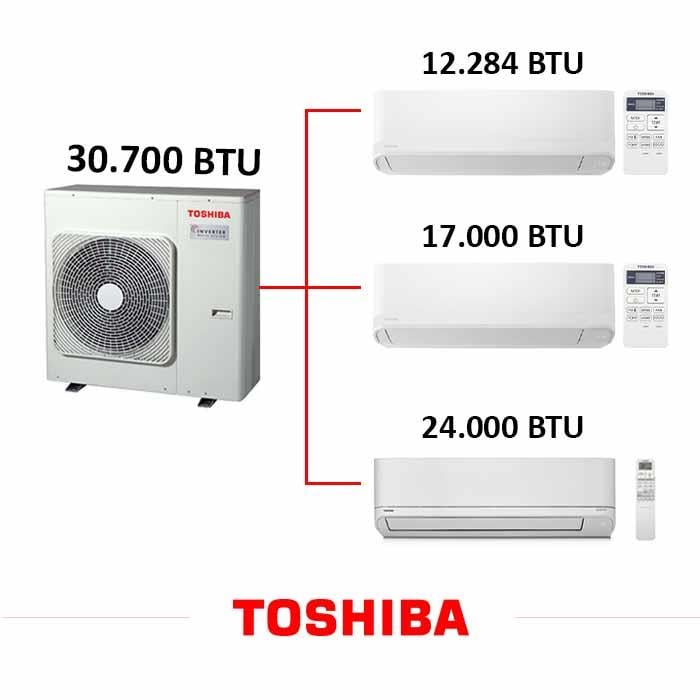 Toshiba Multi Klima 3 lü Kombinasyon 11
