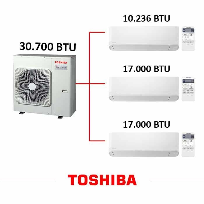 Toshiba Multi Klima 3 lü Kombinasyon 7