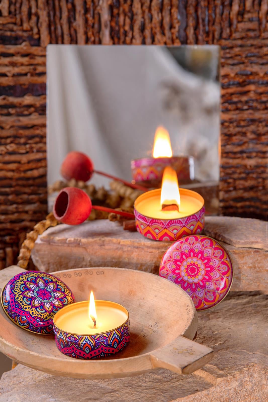 Hoopp Candle Kokulu Soya Wax Mum Seti 2'li (Vanilya-Sedir)