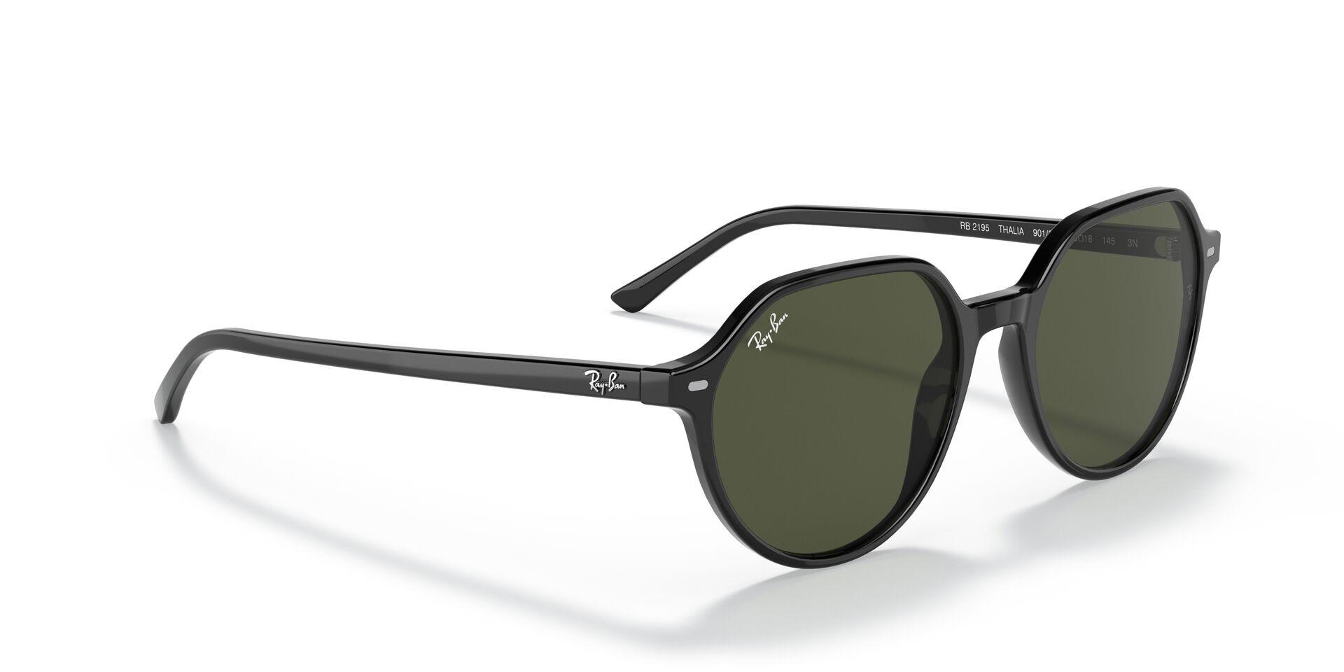 RAY-BAN RB 2195 901/31 53 UNISEX SİYAH OVAL ÇERÇEVE GÜNEŞ GÖZLÜĞÜ