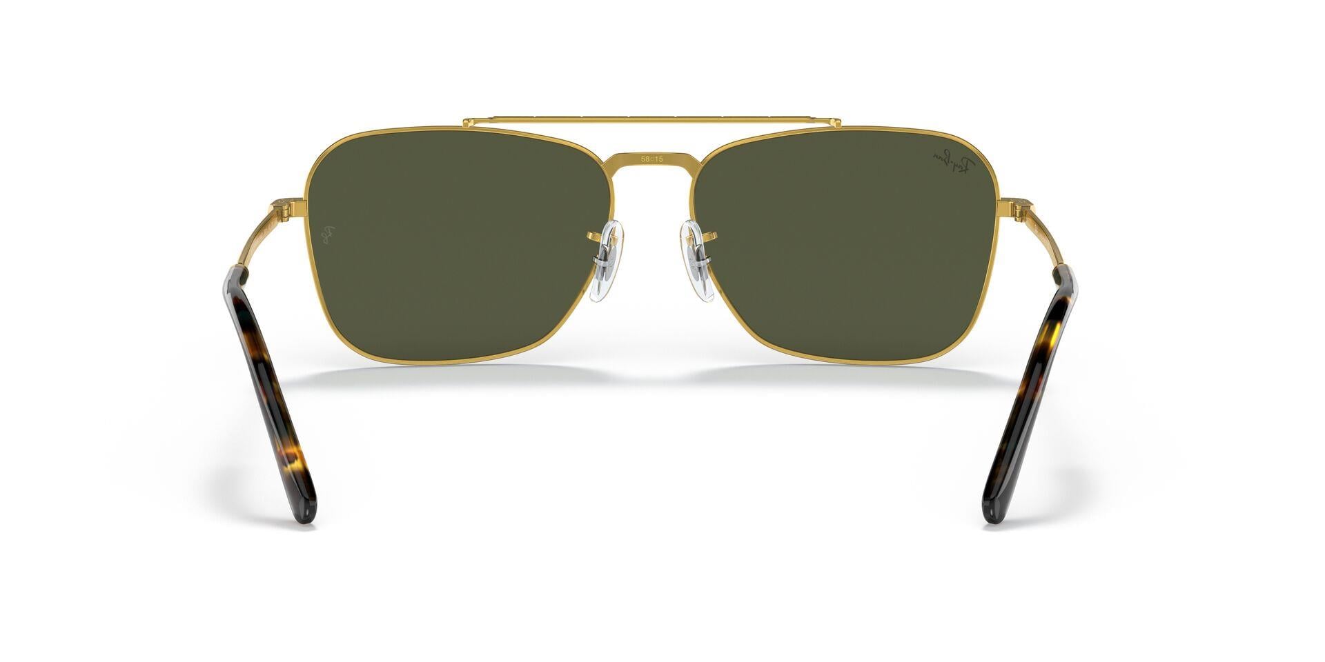 RAY-BAN RB 3636 919631 58 NEW CARAVAN UNISEX GOLD KÖŞELİ ÇERÇEVE GÜNEŞ GÖZLÜĞÜ