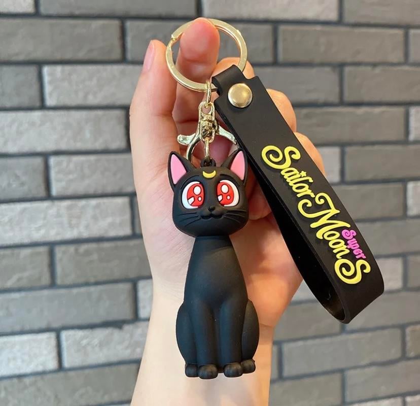  Sailor Moon Sevimli Kedi Anahtarlık ve Çanta Süsü