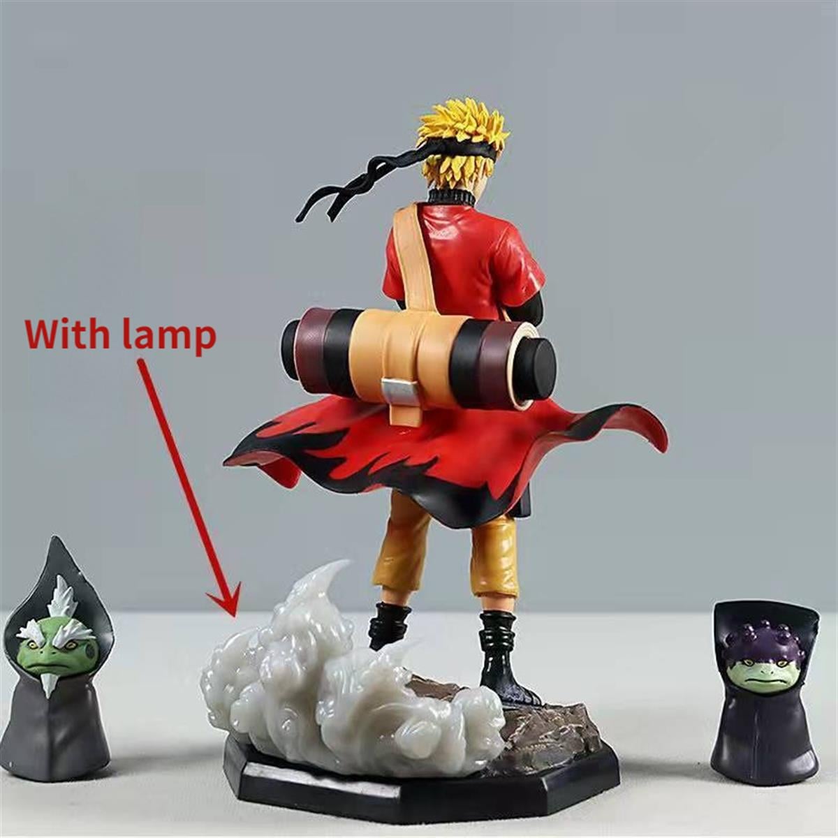 Anime Naruto Uzumaki Işıklı Eylem Karakter Figür Oyuncak Biblo 23 cm
