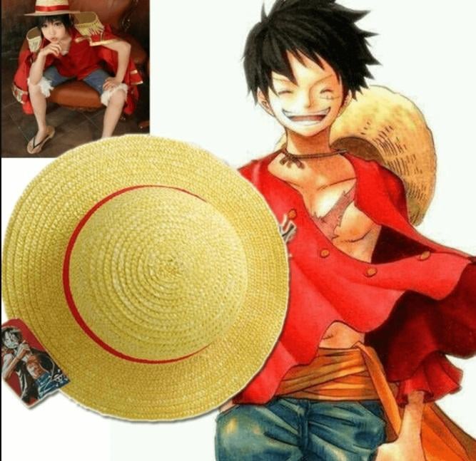 Anime One Piece - Luffy Hasır Şapka