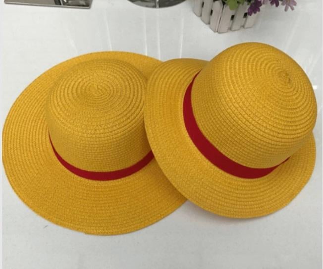 Anime One Piece - Luffy Hasır Şapka