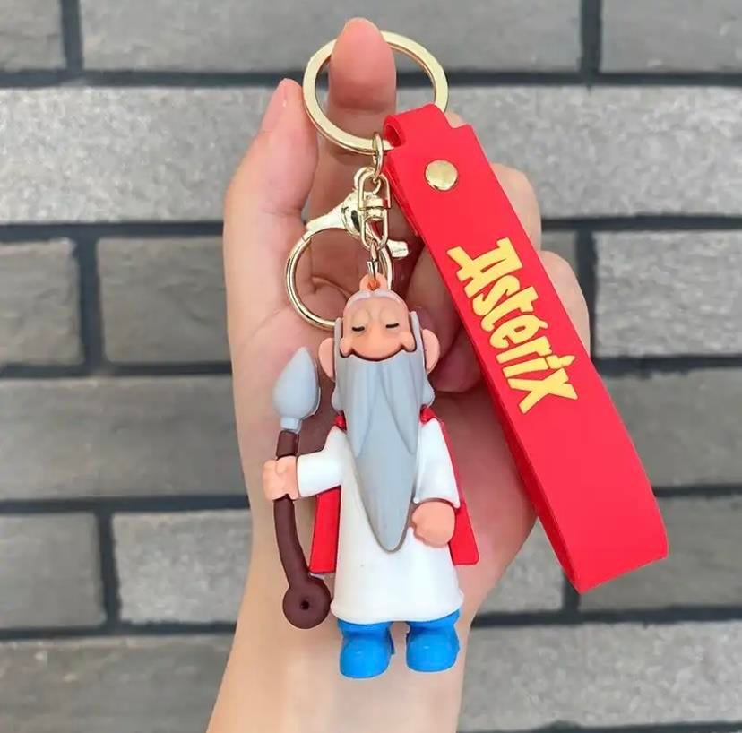 Asterix Karakterleri Silikon Anahtarlık Çanta Süsü Model