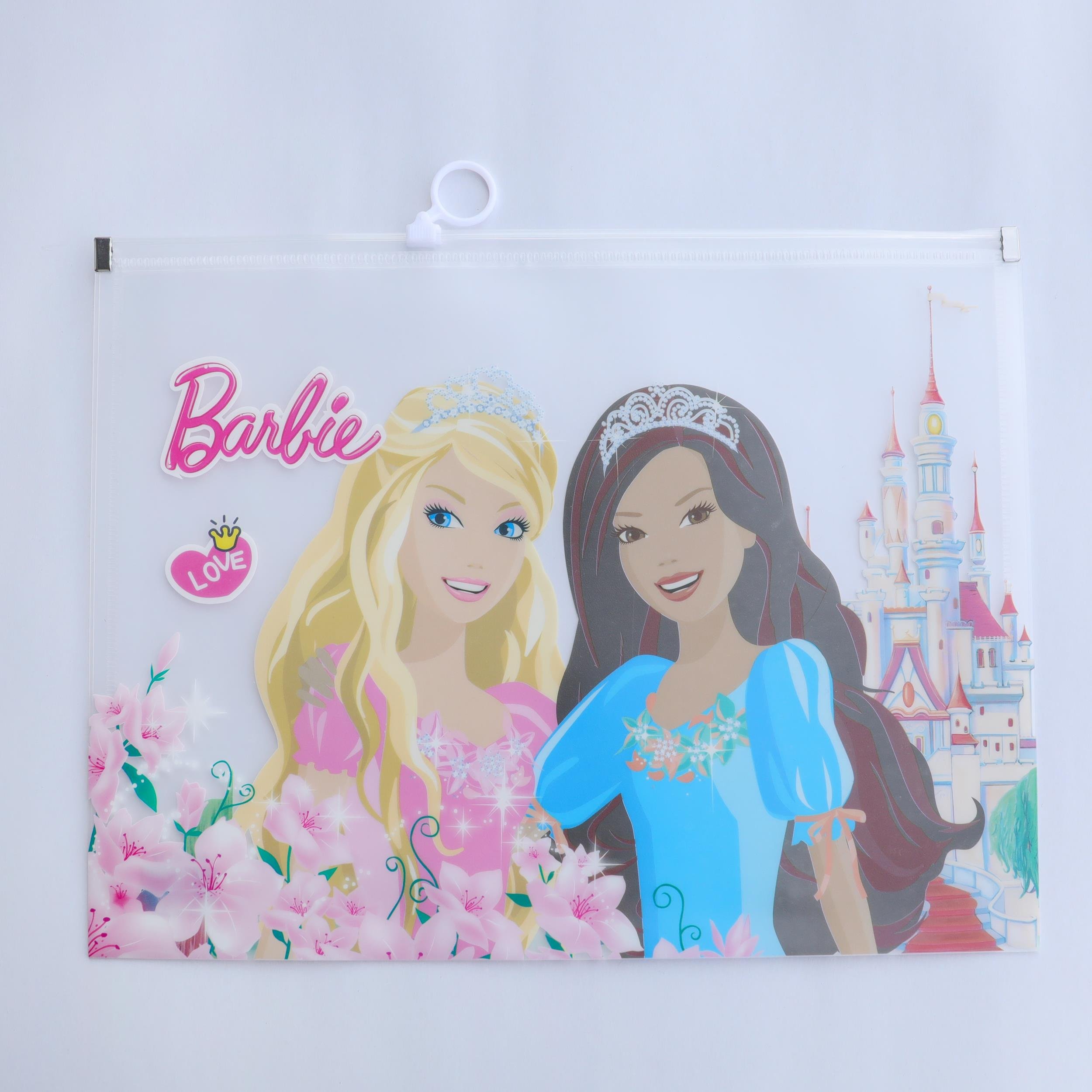 Barbie Şeffaf Dosya A4 Boyu