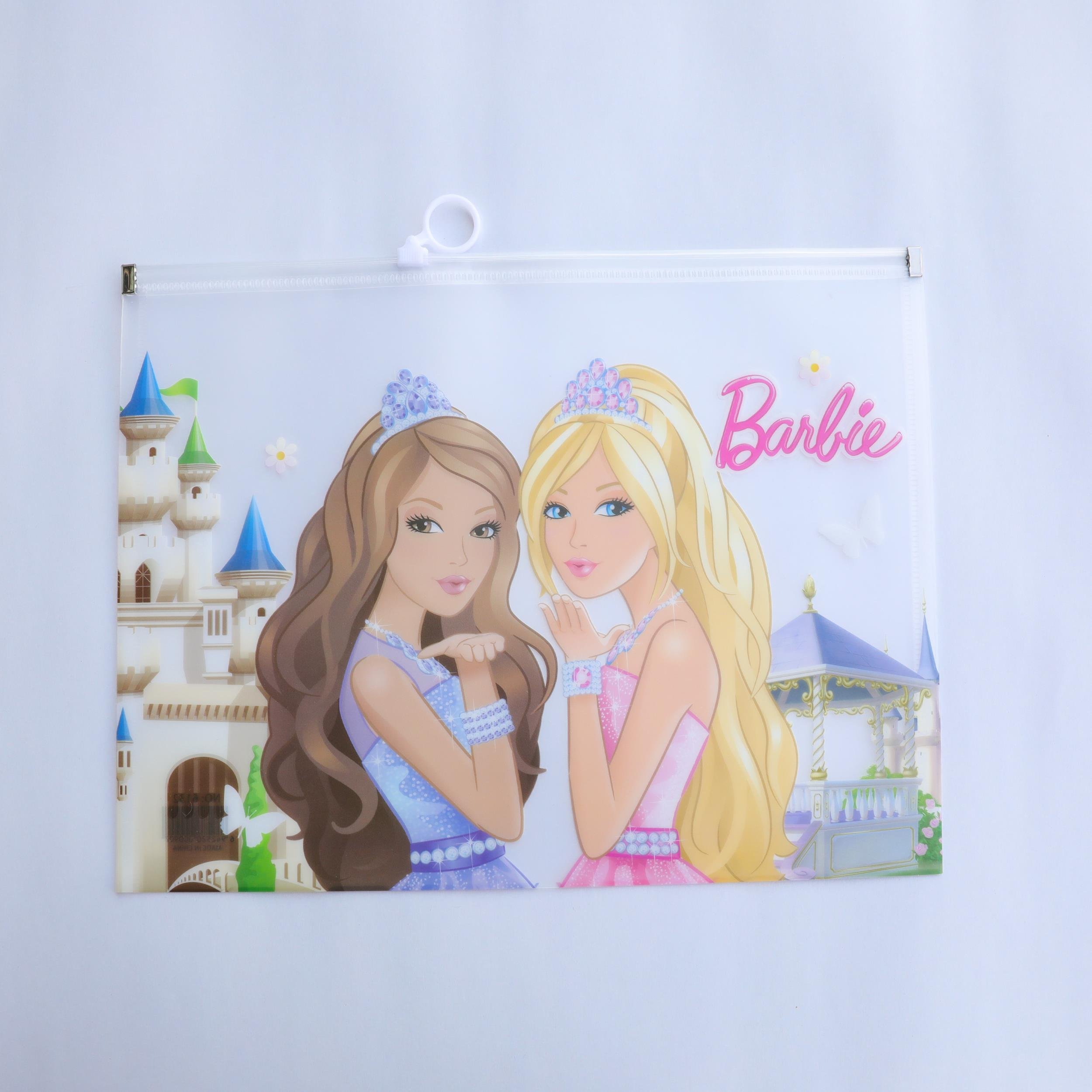 Barbie Şeffaf Dosya A4 Boyu
