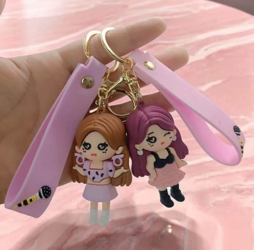 Black Pink Silikon Anahtarlık Model 2 1 ADET