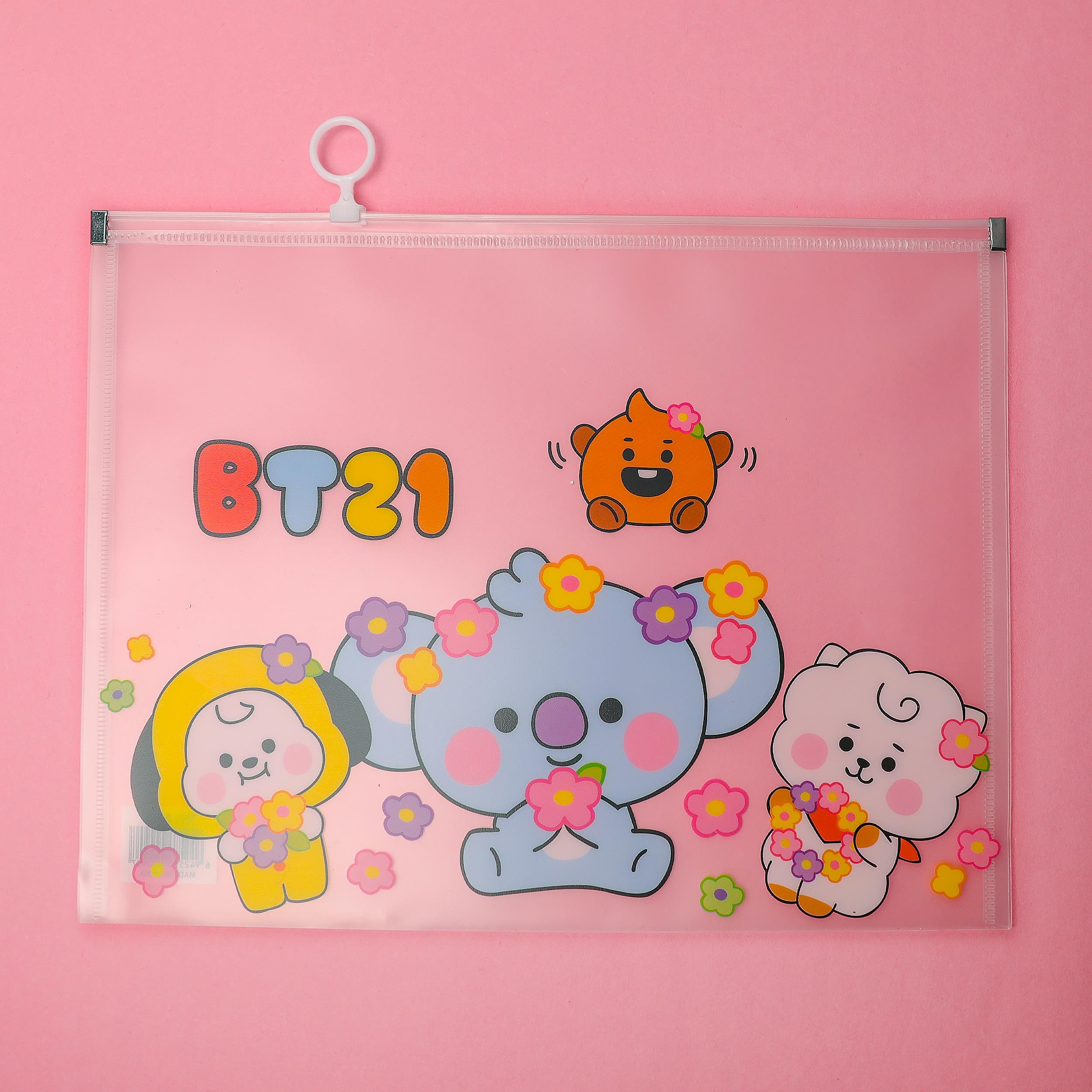 BT21 A4 Boyu Şeffaf Dosya