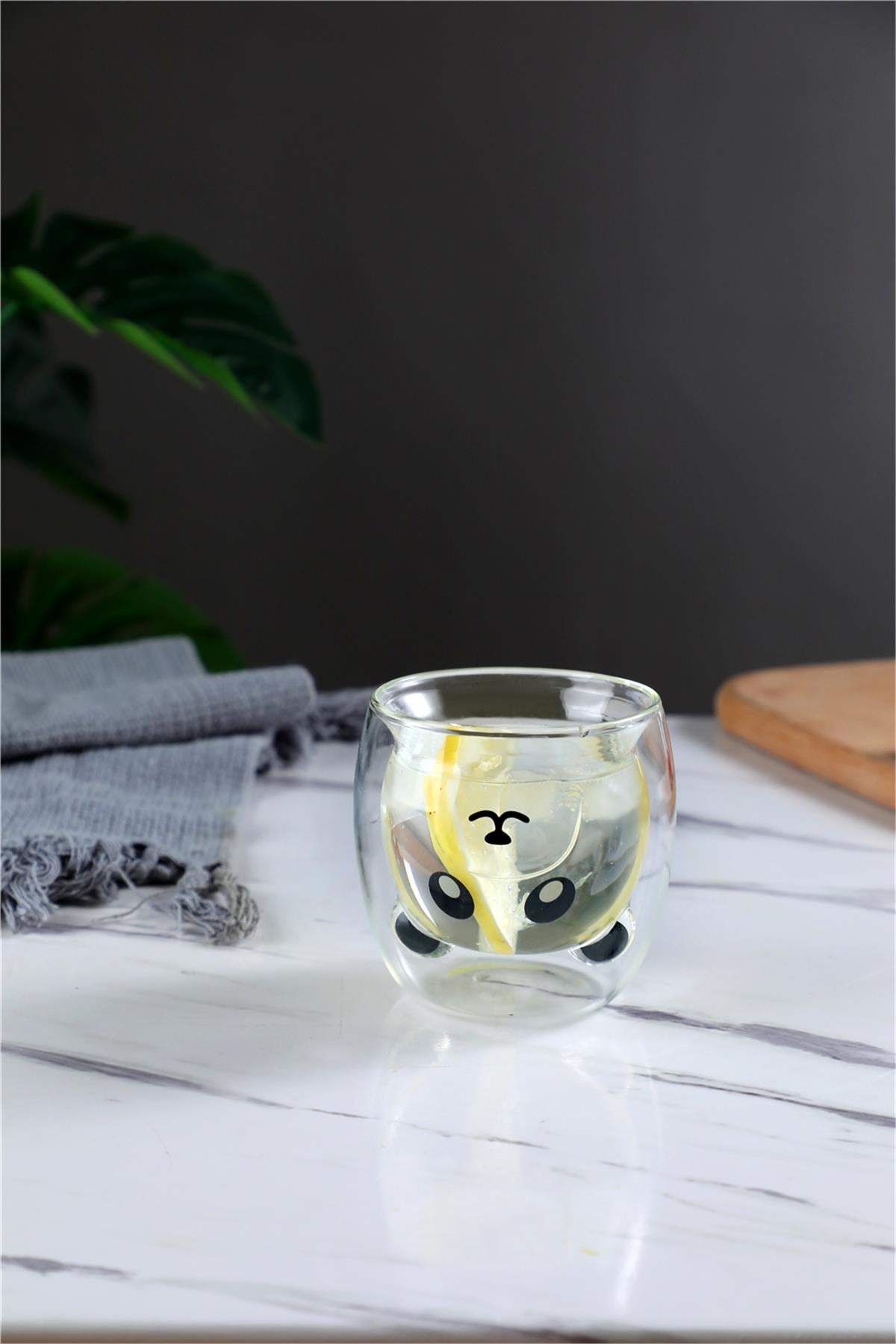 Çift Cidarlı Panda Bardak