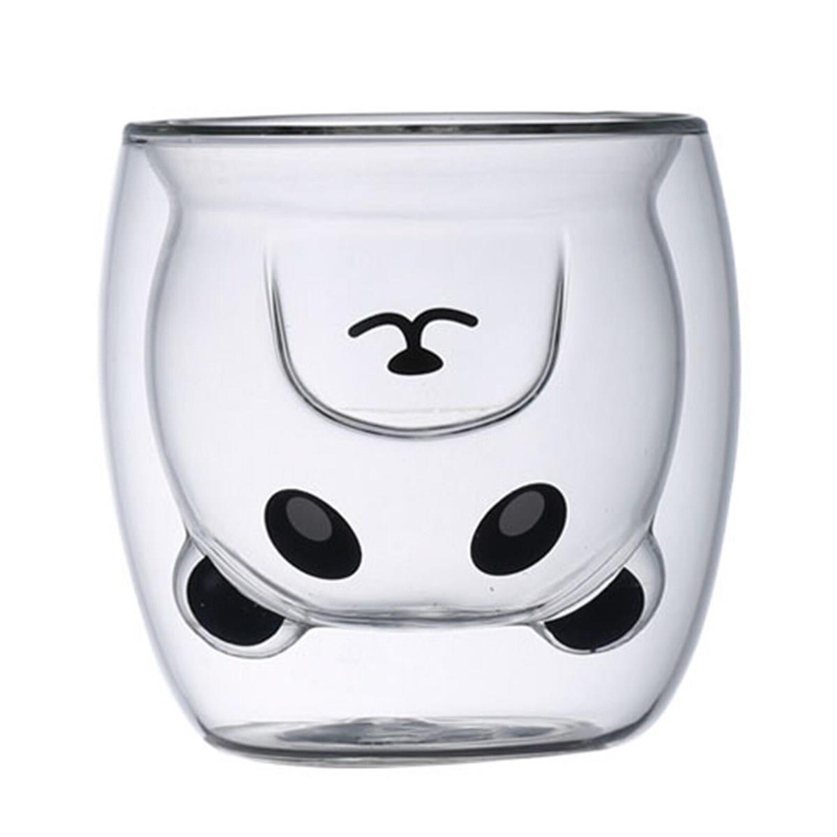 Çift Cidarlı Panda Bardak