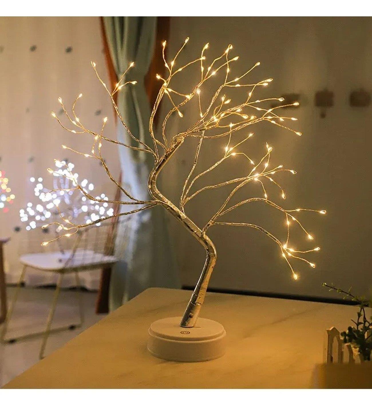 Dekoratif 108 LED 3D Masa üstü Ağaç Lamba