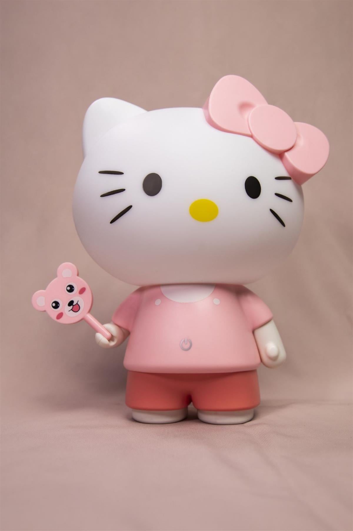 Hello Kitty Dekoratif 3 Kademeli Led Başucu Gece Lambası
