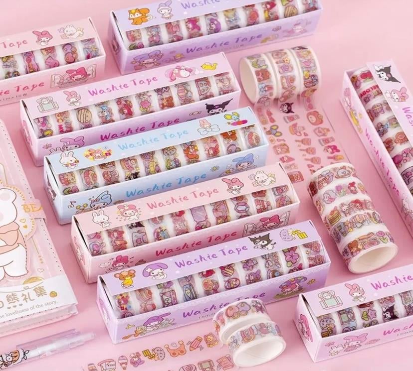 Kawai Sanrio  Karakterler Simli Bant Seti  10 Lu