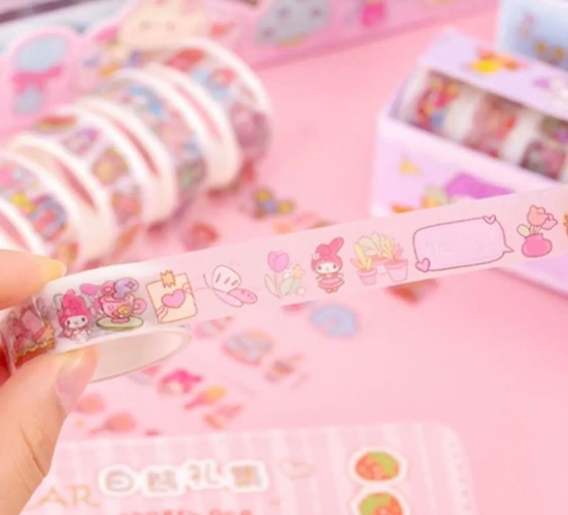 Kawai Sanrio  Karakterler Simli Bant Seti  10 Lu