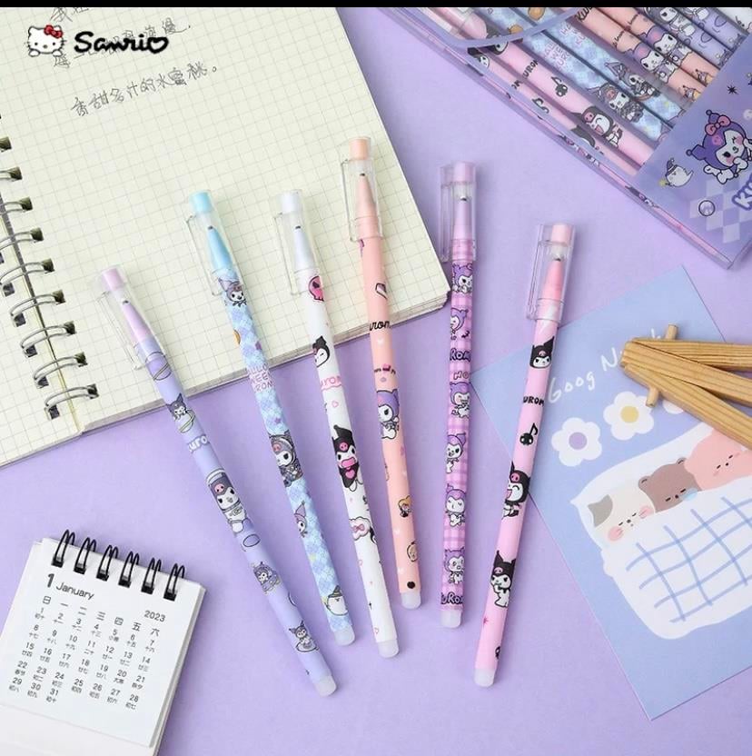 Kawai Sanrio Kuromi  0.5  Jel Kalem  Mavi Mürekkep