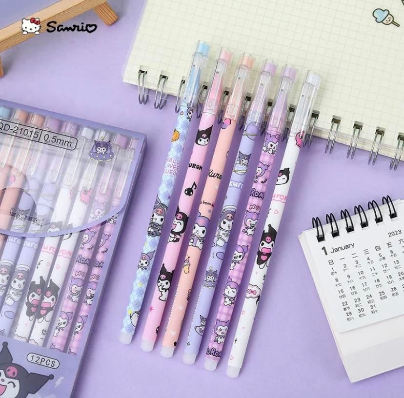 Kawai Sanrio Kuromi  0.5  Jel Kalem  Mavi Mürekkep