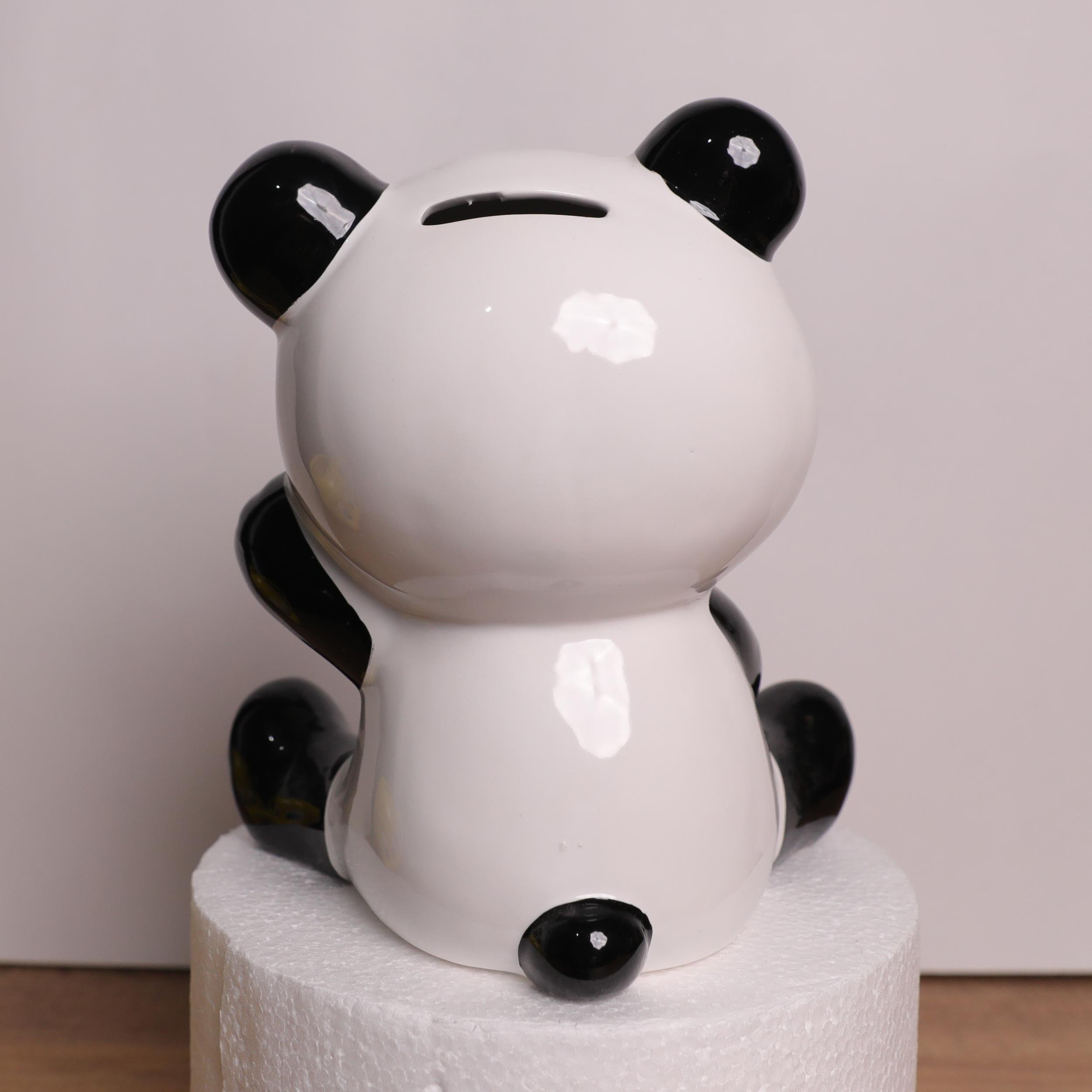 Oturan Panda Seramik Kumbara