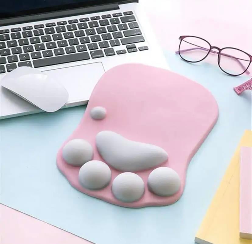 Pembe Kedi Patisi Bilek Destekli  Mouse Pad