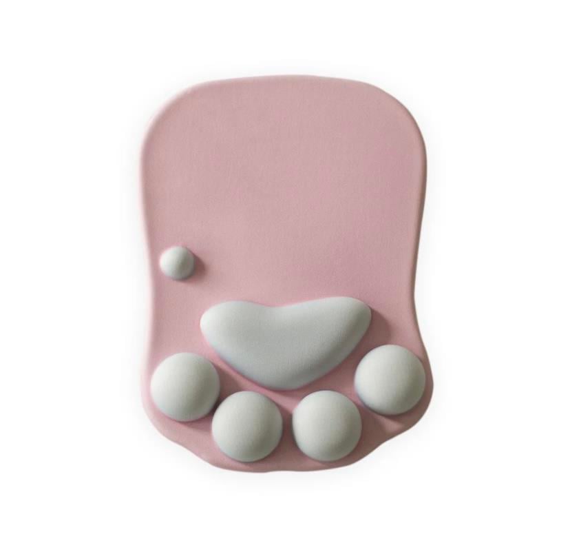 Pembe Kedi Patisi Bilek Destekli  Mouse Pad