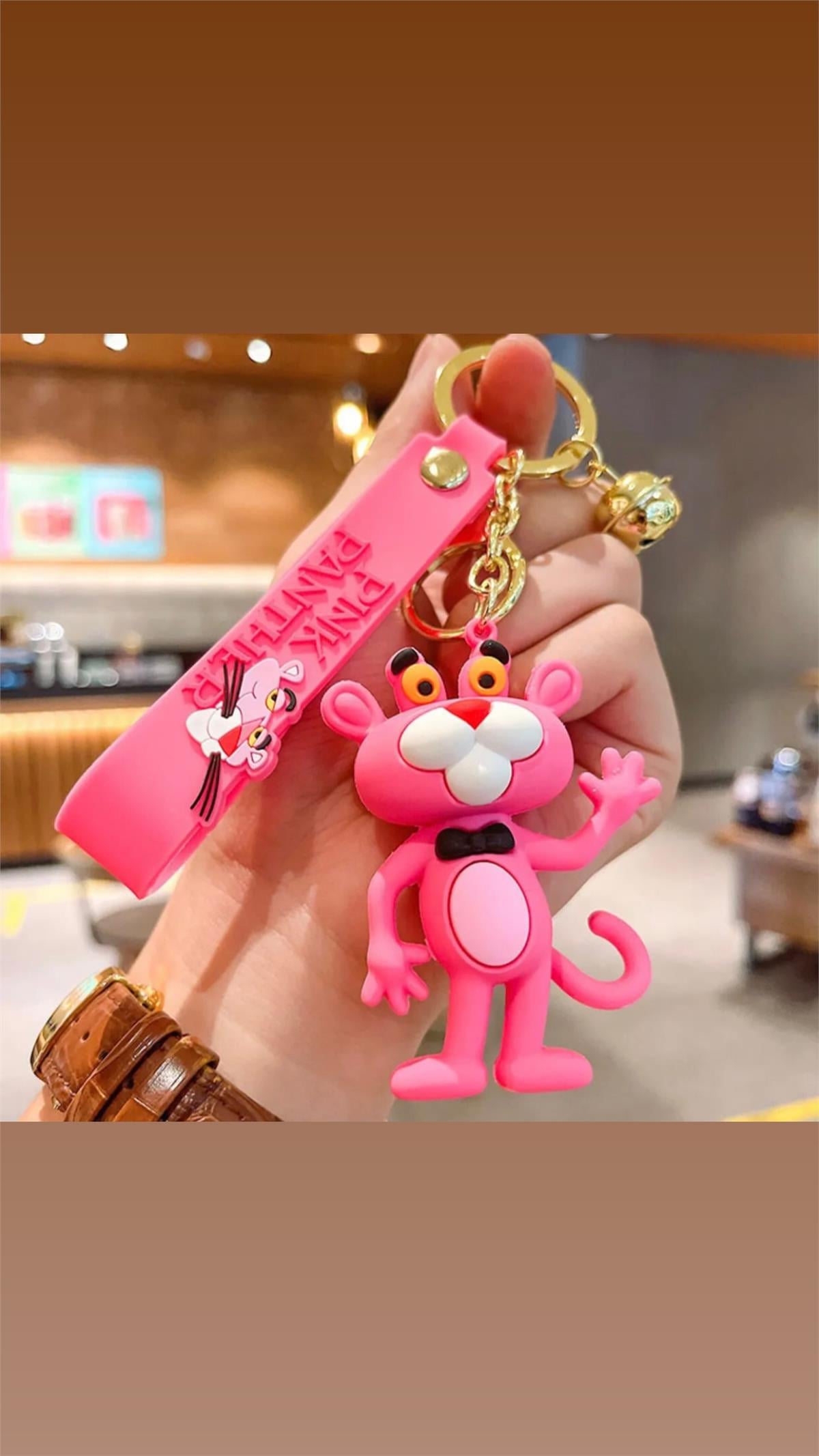 Pink Pembe Panter Anahtarlık ve Çanta Aksesuarı 