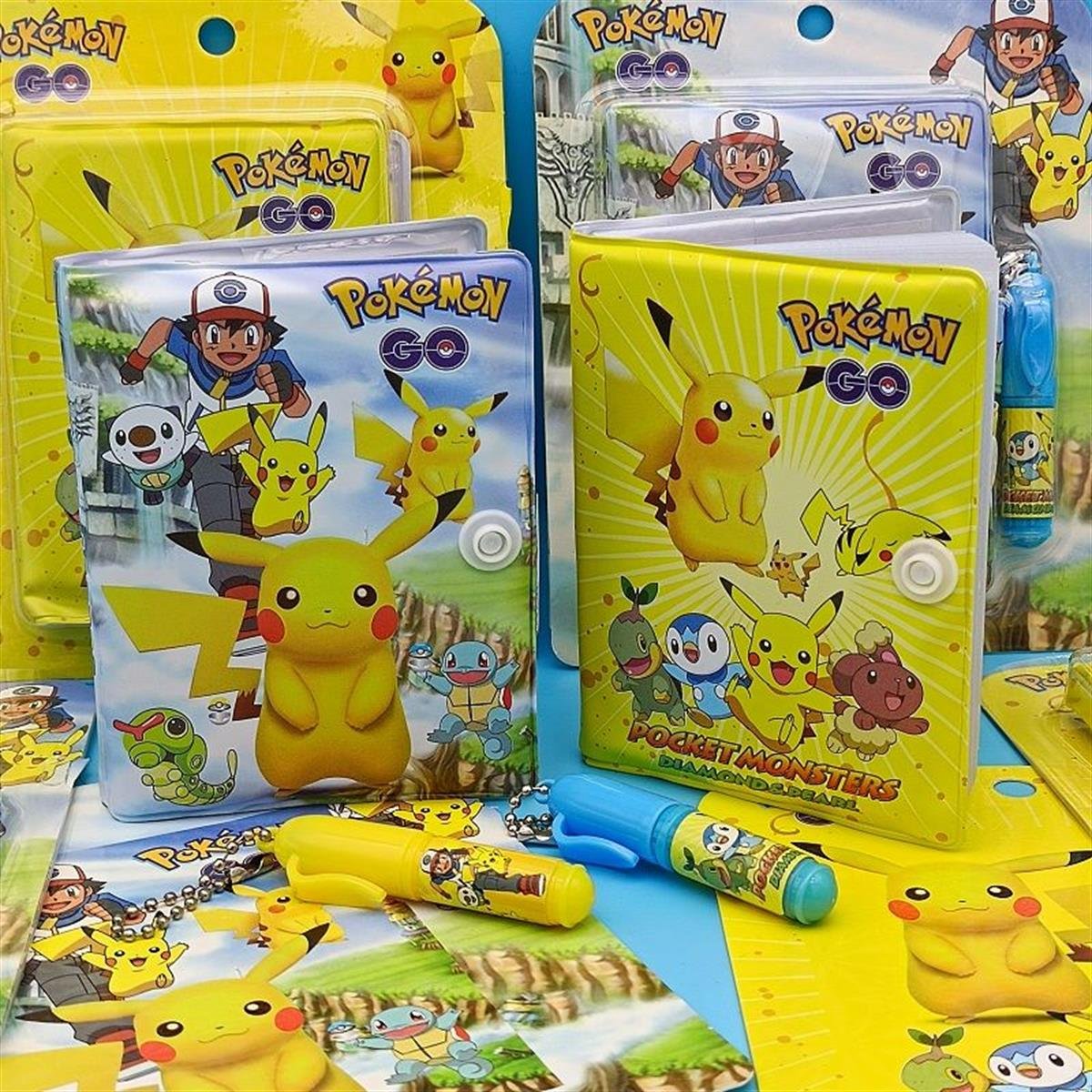 Pokemeon Desenli Mini Not Defteri Ve Tükenmez Kalem Set