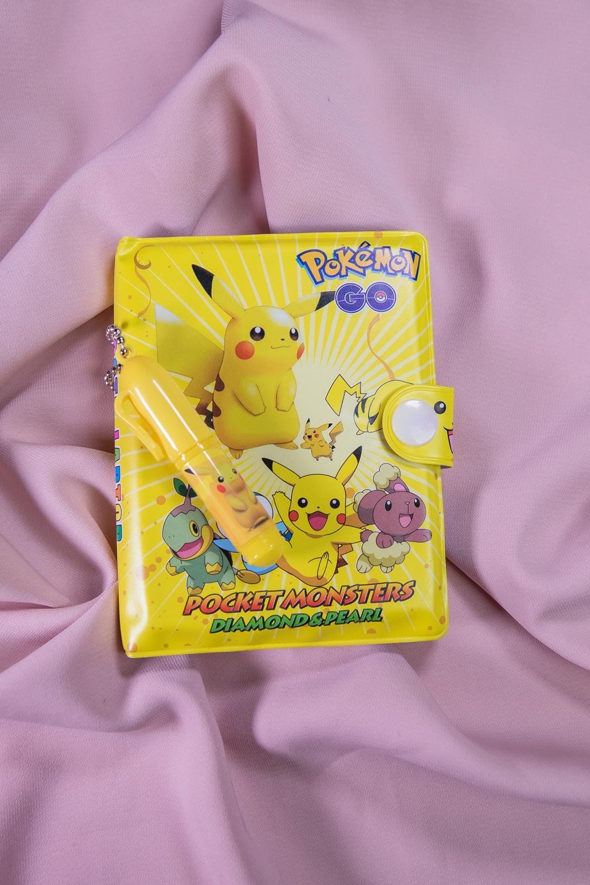Pokemeon Desenli Mini Not Defteri Ve Tükenmez Kalem Set