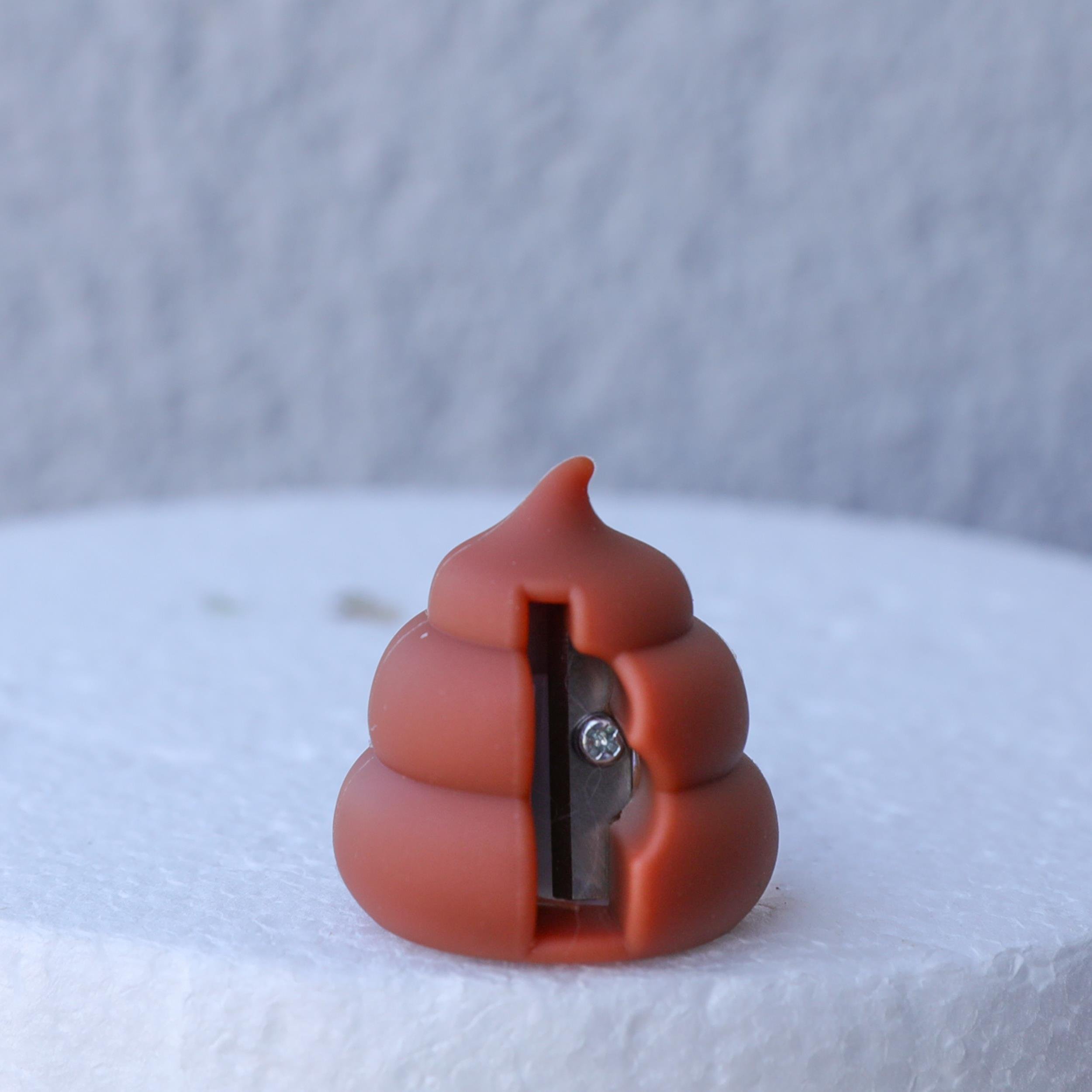 Poo Figürlü 3d Silikon Kalemtraş 