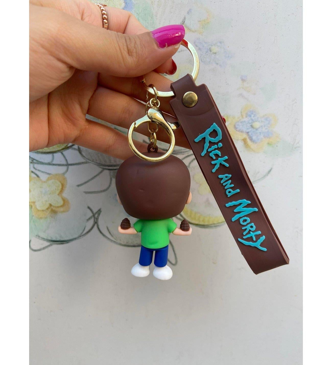 Rİck And Morty Silikon Anahtarlık Çanta Süsü-MORTY
