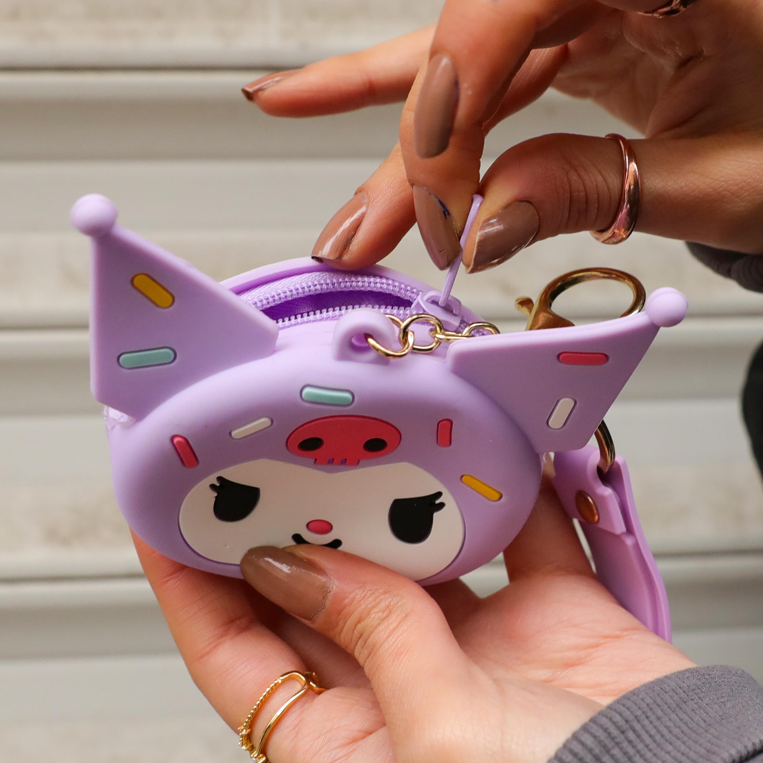 Sanrio  Kuromi Bozuk Para Cüzdanı Silikon