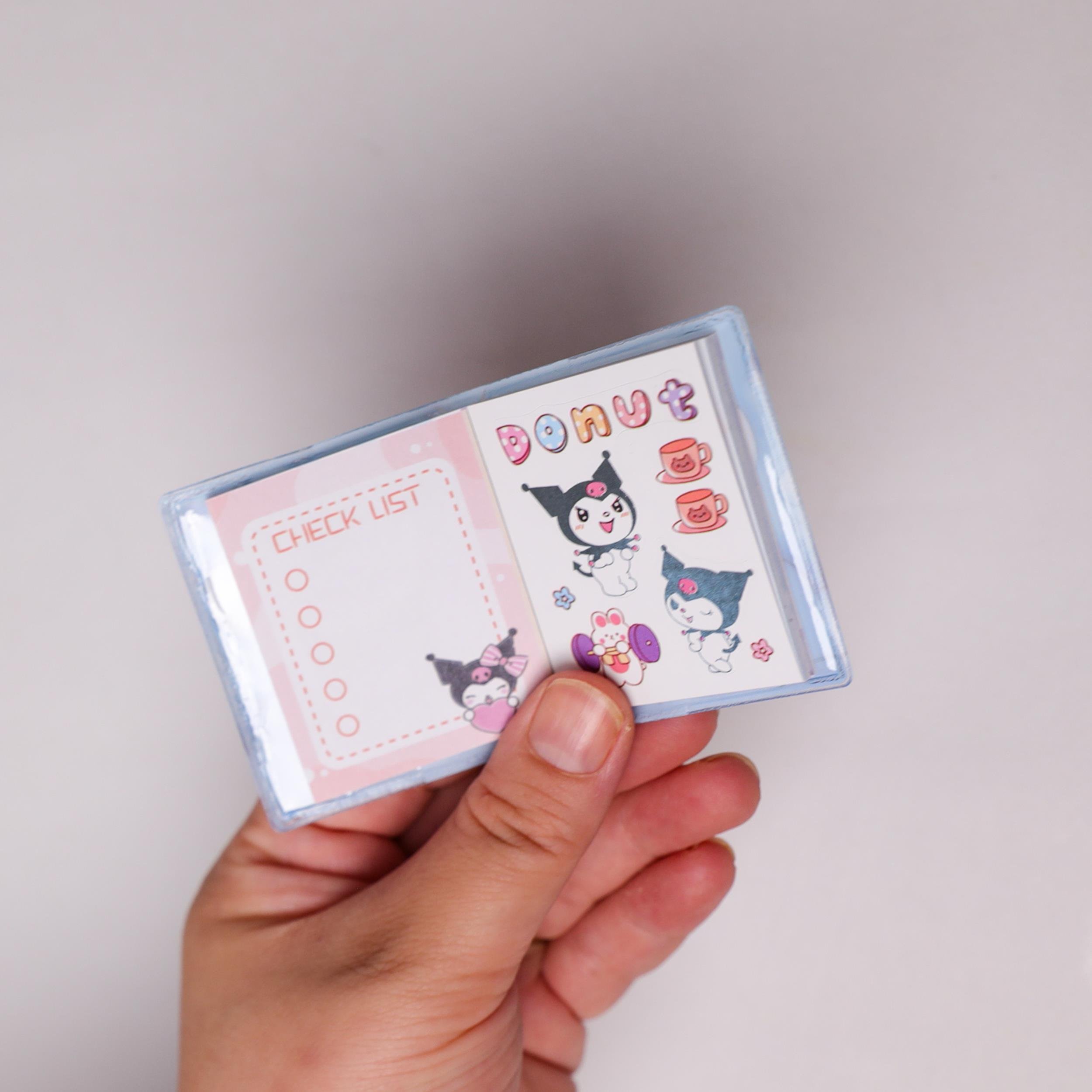 Sanrio Kuromi  Sulu Mini  2'li Stecker Defter 6  cm