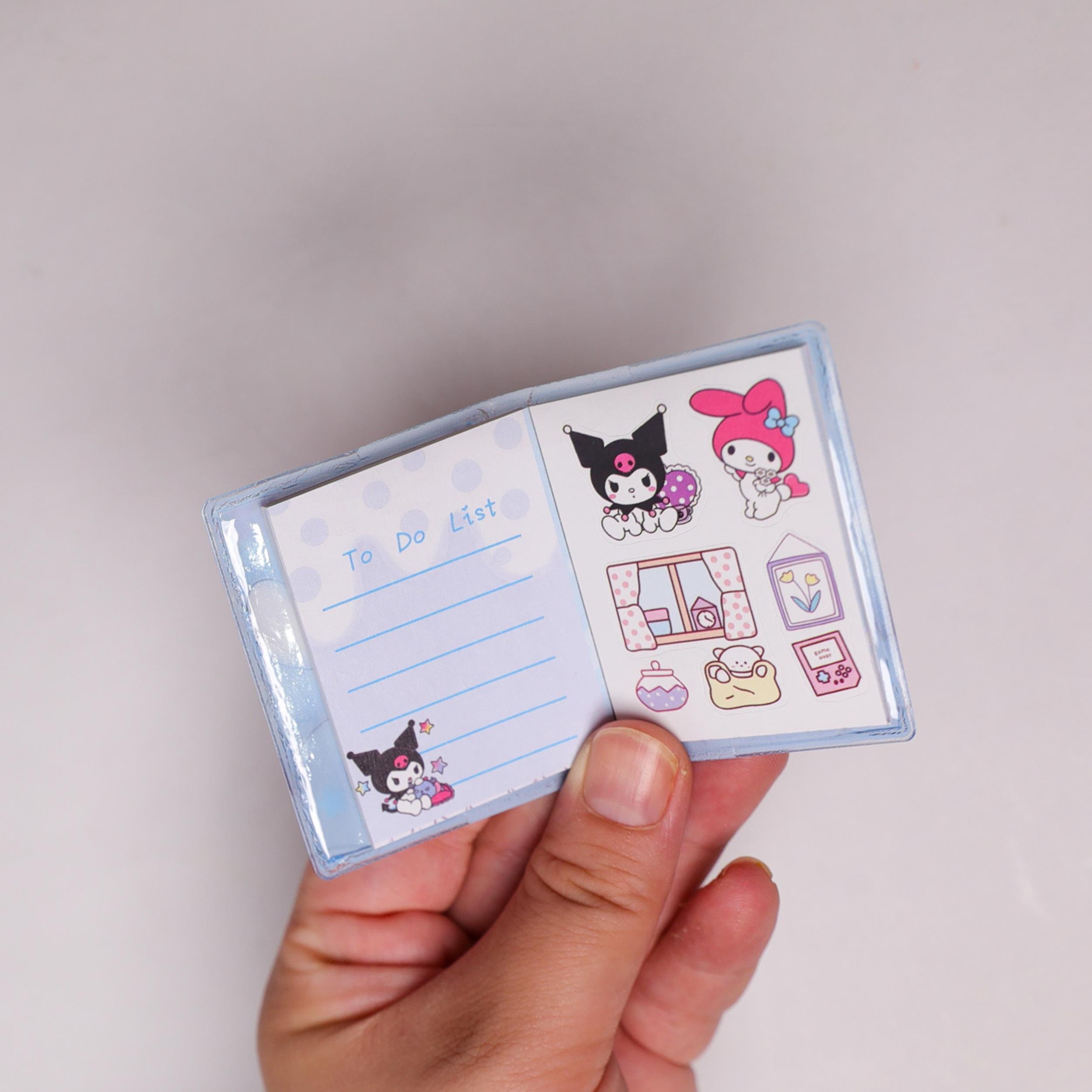 Sanrio Kuromi  Sulu Mini  2'li Stecker Defter 6  cm