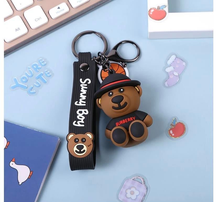 Sevimli Ayı Bear Silikon Anahtarlık Çanta Süsü 