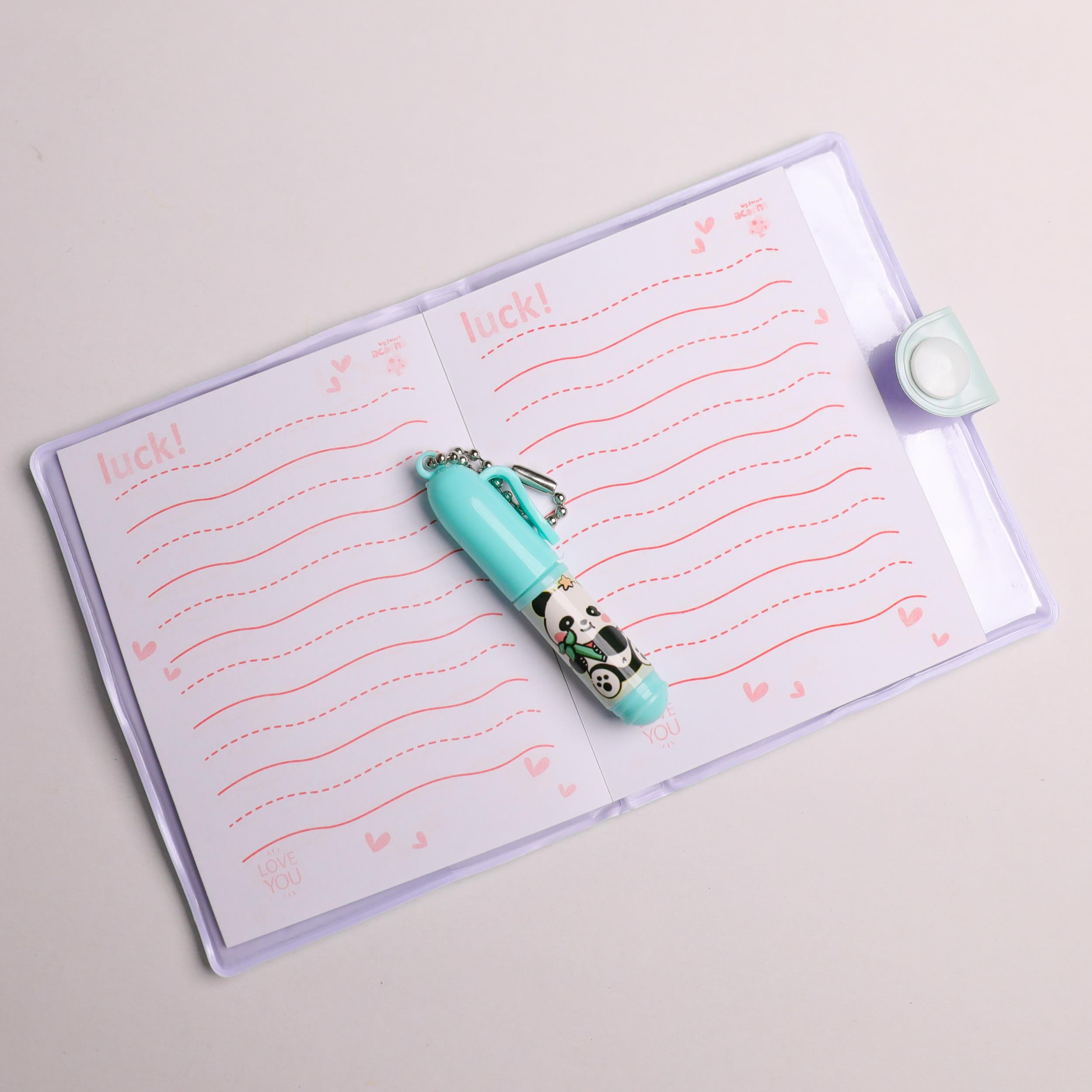 Sevimli Panda Kalemli Set Defter Çizgili