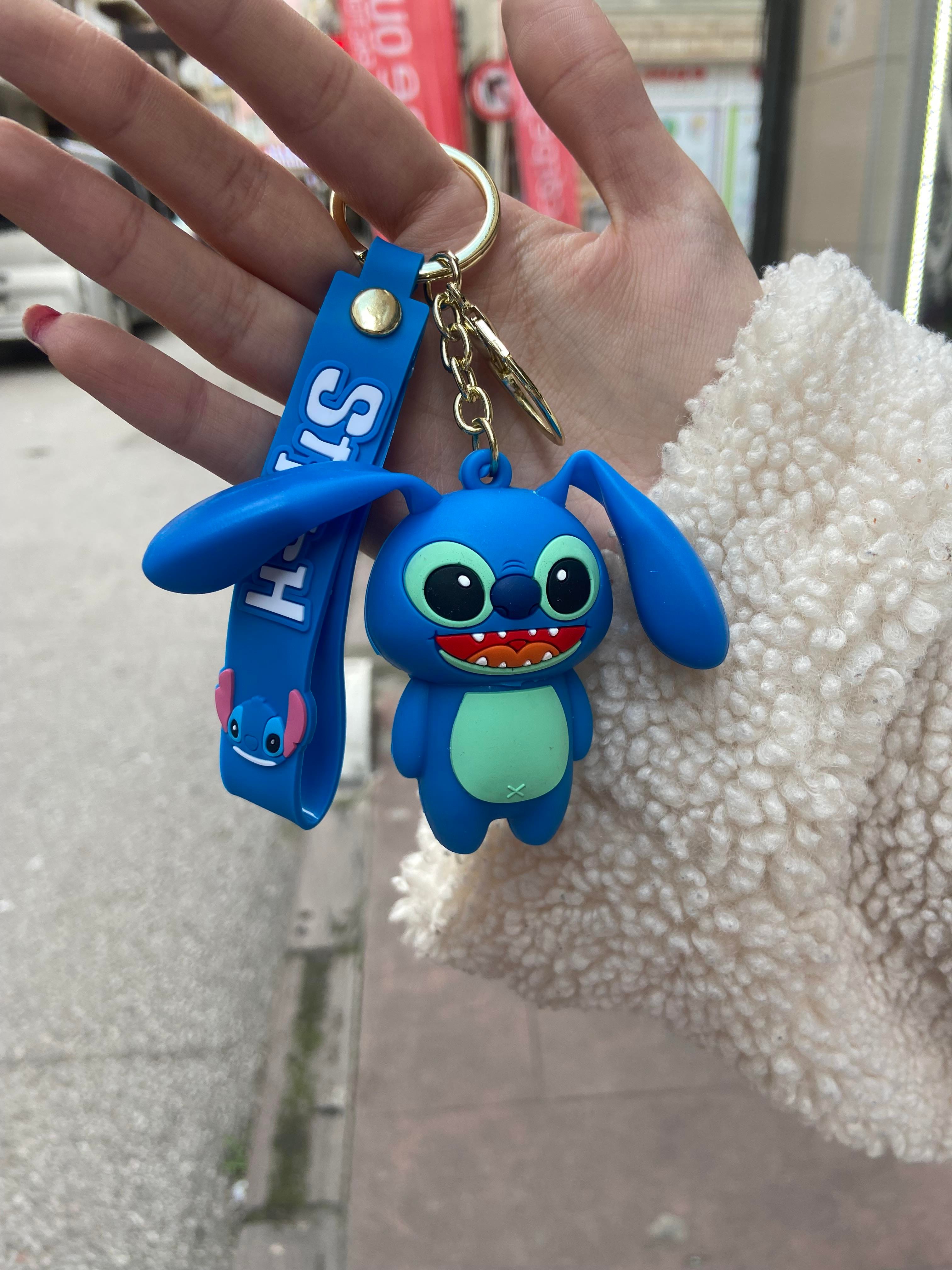 Sevimli Stitch  Kulakları  Hareketli Anahtarlık