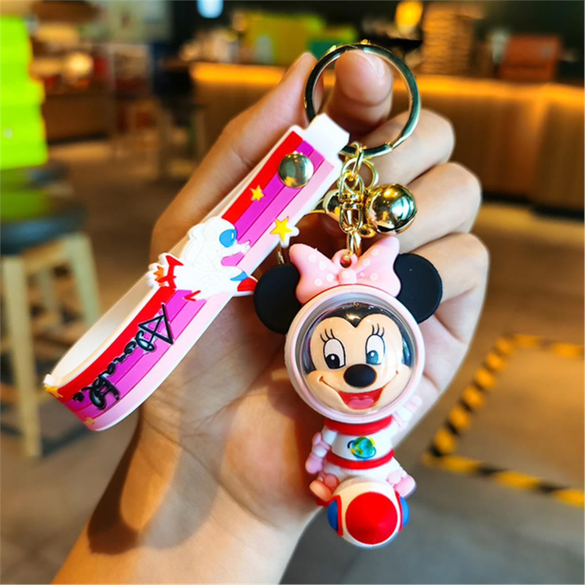Space Uzay Astronot Mickey Mouse Anahtarlık Ve Çanta Aksesuarı