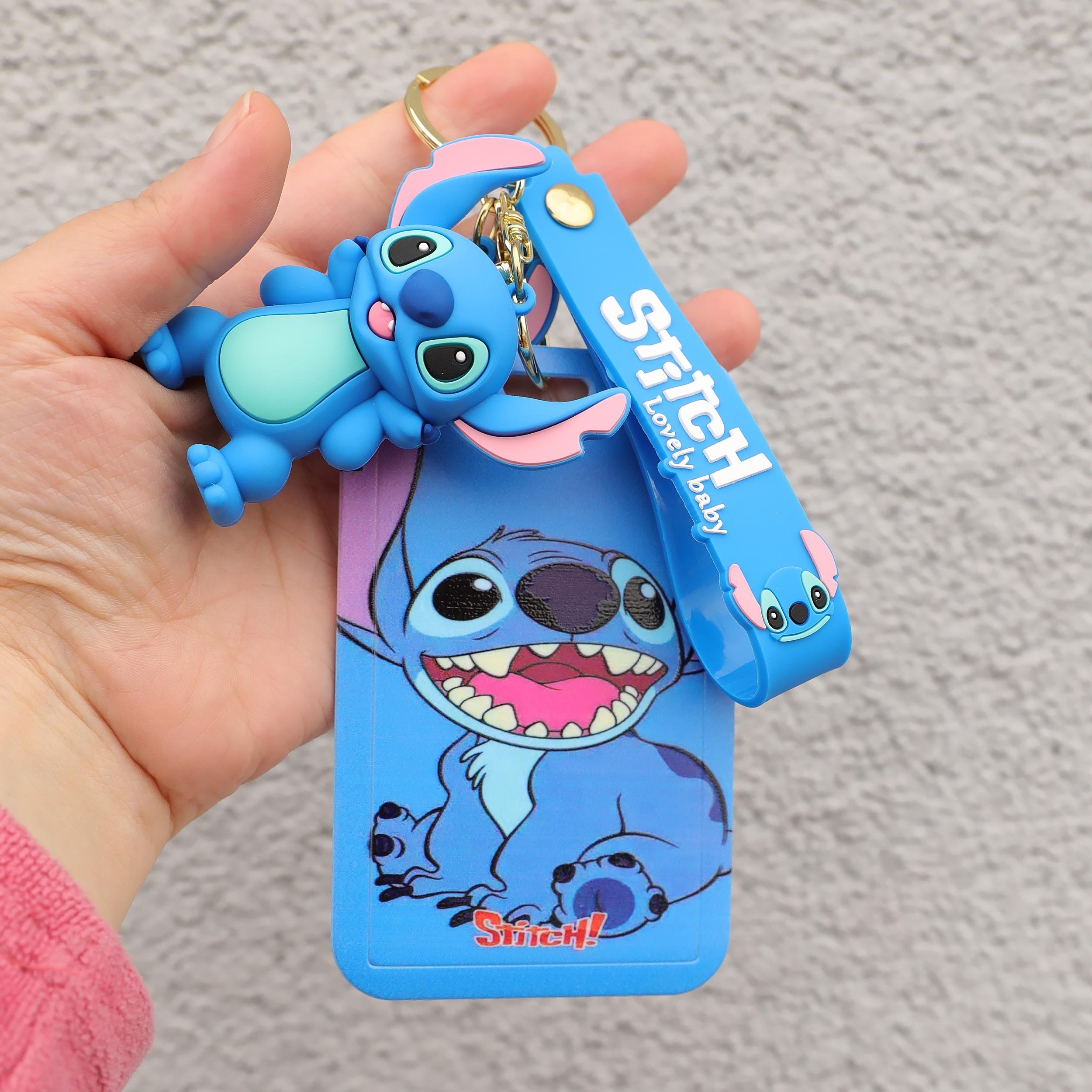Stich Silikon Anahtralık Kartlık