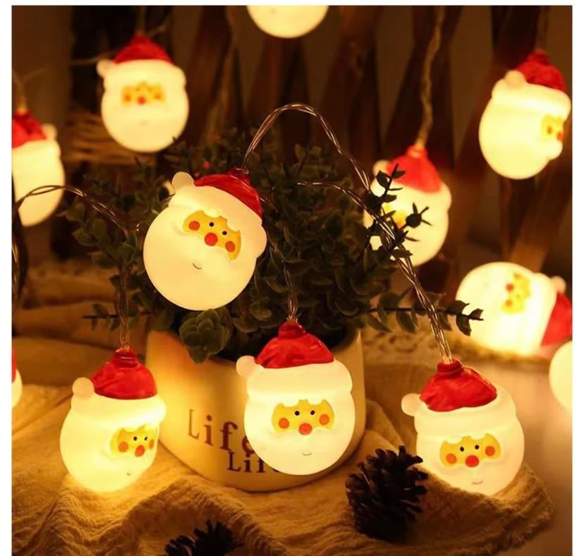 Yılbaşı Tasarımlı Noell Baba Led Işık 3 Metre 10 Top