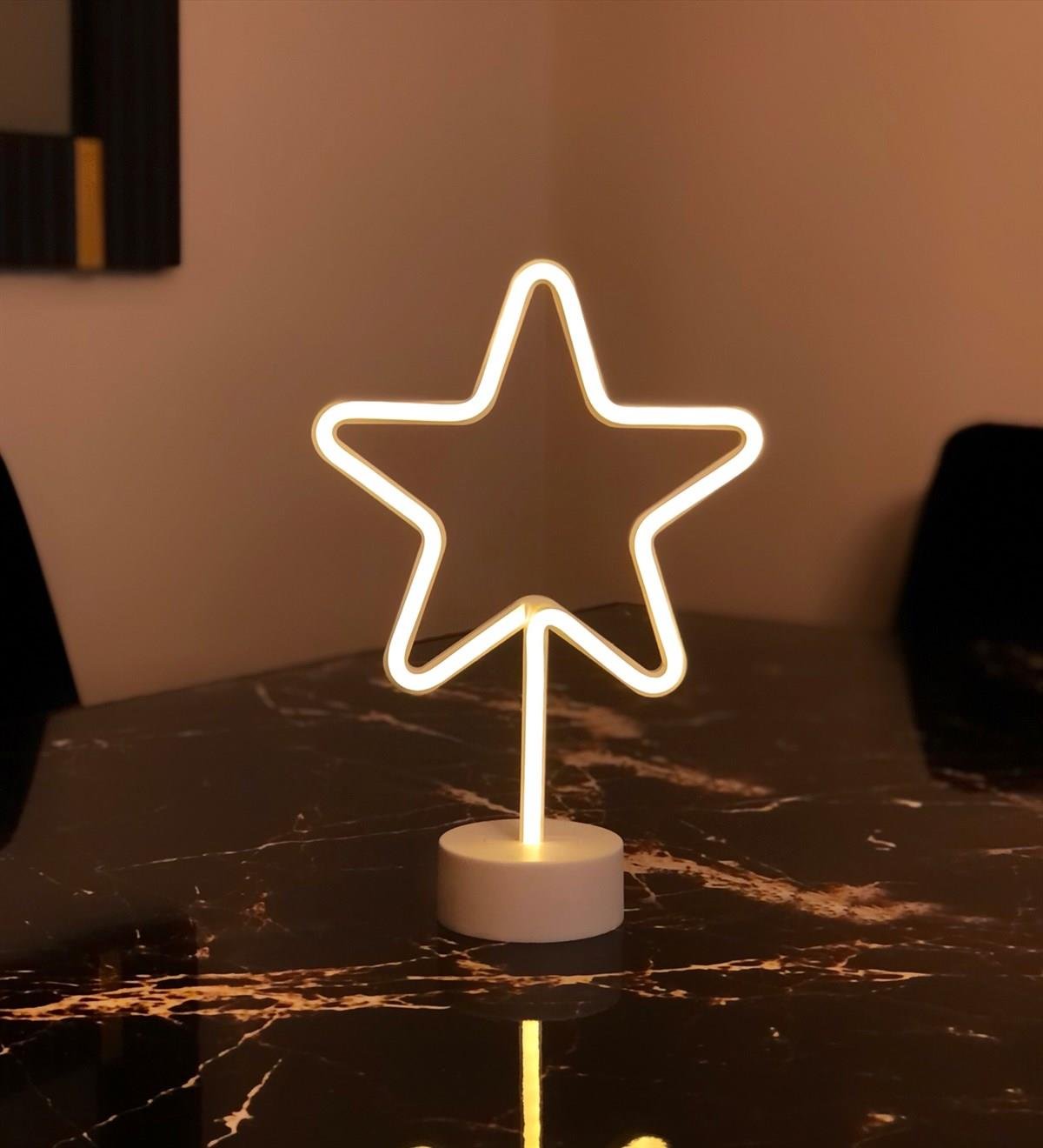 Yıldız Neon Gece Lambası