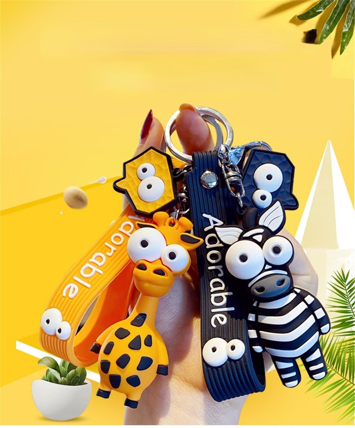 Zebra Anahtarlık Ve Çanta Aksesuarı