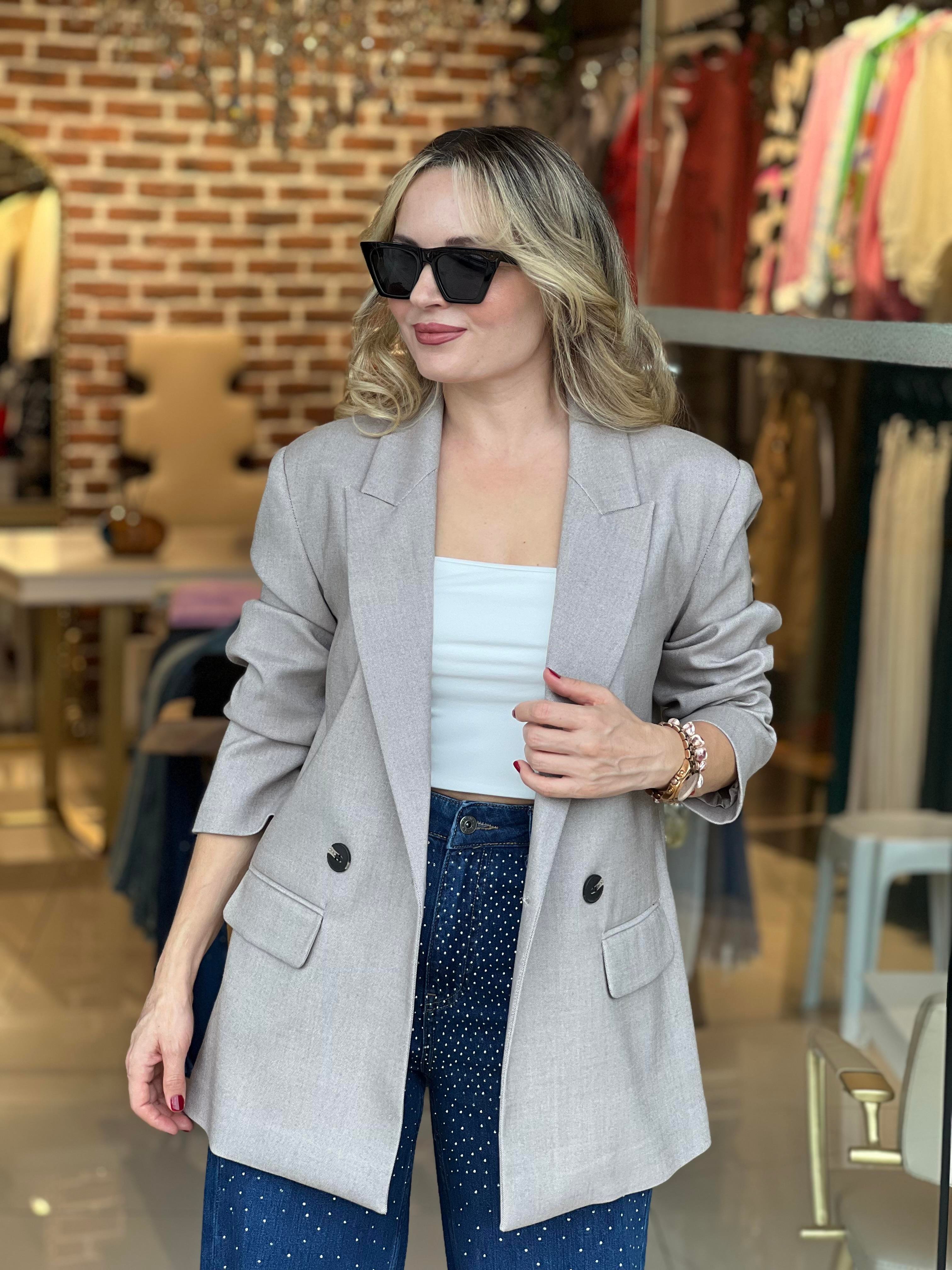 Camel Blazer Ceket