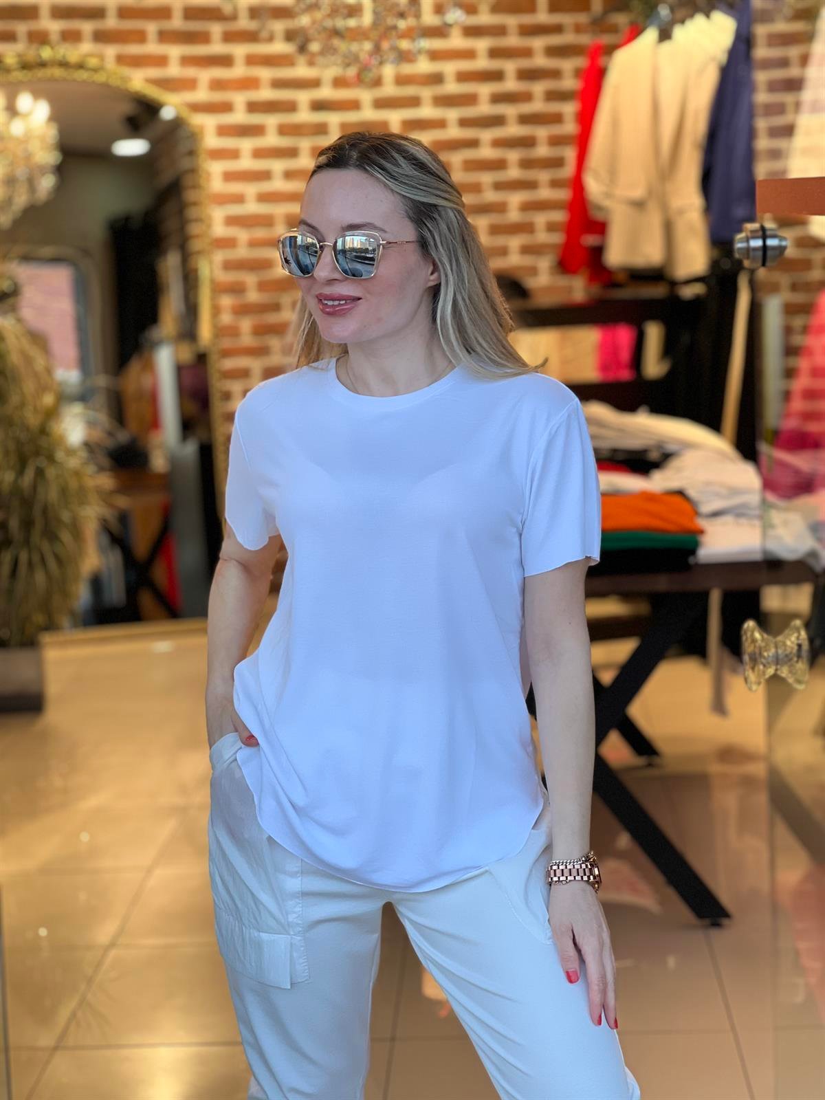 Lazer Kesim Tensel Tişört