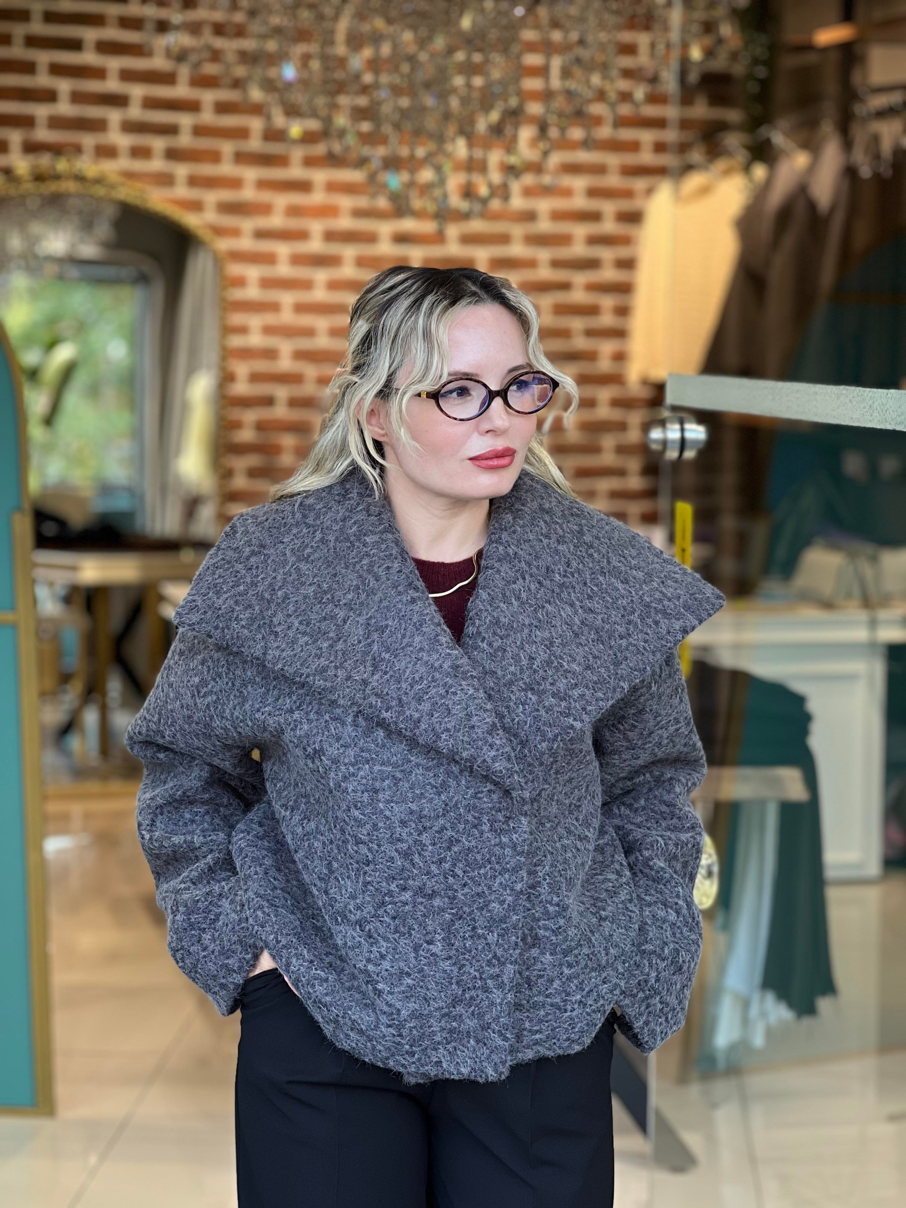 Malmö Kıvırcık Gri Ceket