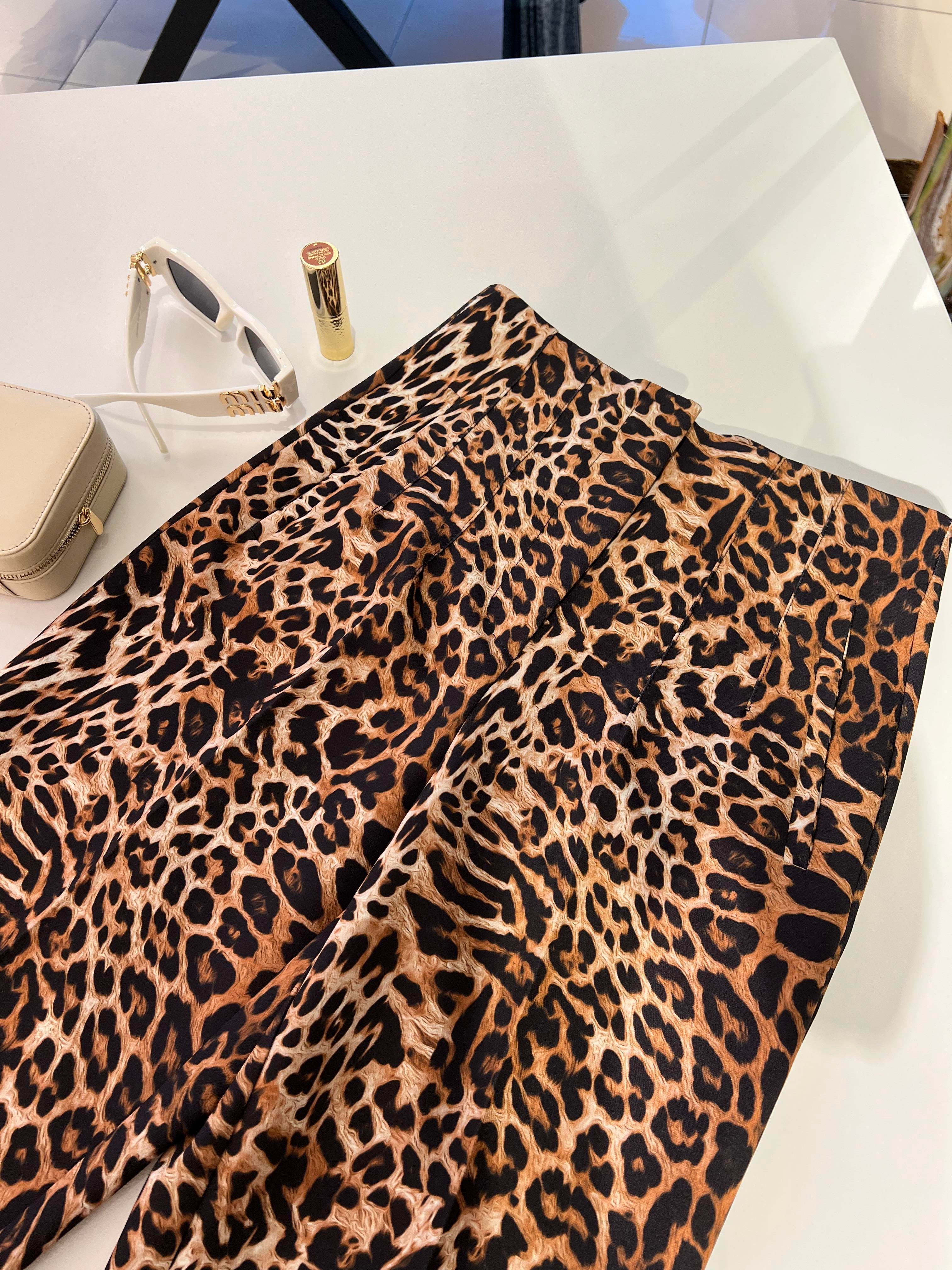 Orijinal Marka Modeli Leopar Filetolu Pantolon